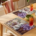 thumbnail image 4 of Easter Placemats Set of 8, Bunny Eggs Non-Slip Place Mats Washable Table Mats for Kitchen Dining Table Decorations Indoor/Outdoor, 4 of 9
