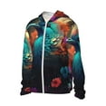 thumbnail image 2 of Fotbe Colorful Flower Bird Men's Women's UPF 50+ Sun Protection Jacket Hooded Cooling Shirt with Pockets Hiking Outdoor Performance-XX-Large, 2 of 8