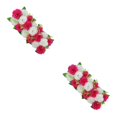thumbnail image 2 of Justharion Beautiful Arch Rose Flower Panel Table Runner Bouquet for Wedding Rose Red and White 50 x 20cm 2Set, 2 of 6