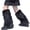 Black, variant on Fuzzy Leg Warmers Women Knee Length Faux Fur Leg Warmers Winter Long Boots Shoes Cuff Cover for Girls Street Party Daily Wear