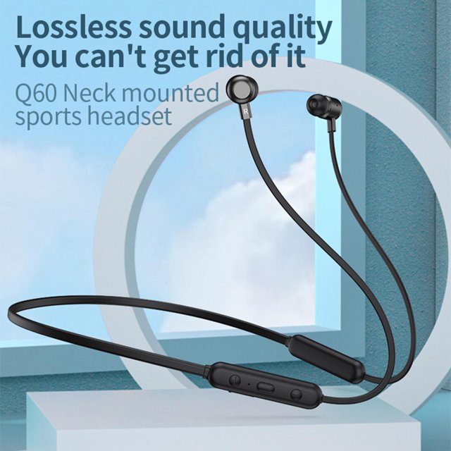 Cuello colgante Inalámbrico, 5.1, Auriculares Auriculares deportivos, Auriculares estéreo en oreja Auriculares estéreo de doble oreja Negro