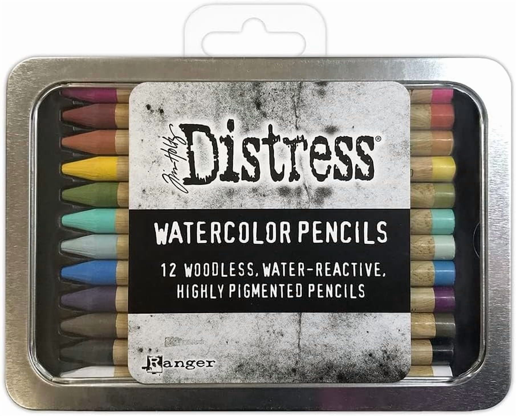 Ranger Ink Tim Holtz Distress Watercolor Pencil Bundle Set 1, 2, & 3 – 36 Count | Set-1 (TDH76308), Set-2 (TDH76315), Set-3 (TDH76643) | Premium Water-Reactive Pigments in a Variety of Vibrant Colors