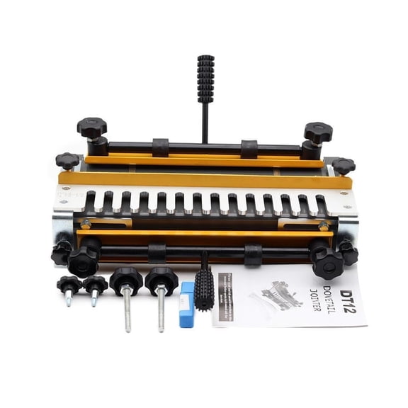 300mm/12" Woodworking Dovetail Machine Wood Dovetail Jig Portable Machine Semi-Permeable Die-Cast Joint Mortising Carpentry Tool