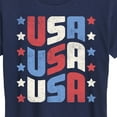 thumbnail image 3 of Instant Message - USA Stacked - Women's Short Sleeve Graphic T-Shirt, 3 of 6