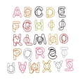 thumbnail image 2 of 26 Pedazos Mezclados de Libros Del Papel Clips de Papel de - Forma de de la de Z, 2 of 7