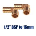 thumbnail image 1 of 2 Piezas 1/2 Pulgadas NPT 16 Mm Conector de Codo de Púa Conector de Púa de shamjiam Manguera de codo macho, 1 of 6