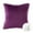 Dark Purple, variant on Phantoscope Velvet Series Pom Pom Square Decorative Throw Pillow, 20" x 20", Navy, 1 Pack