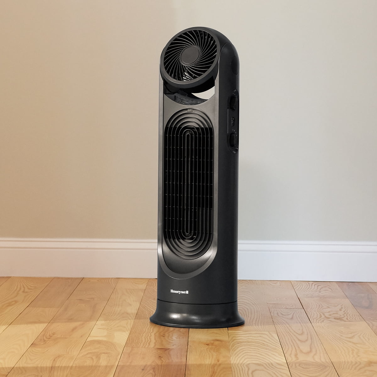 Honeywell Black 32" 2-in-1 TurboForce Whole Room Electric Air Circulator and Tower Fan, HYF500