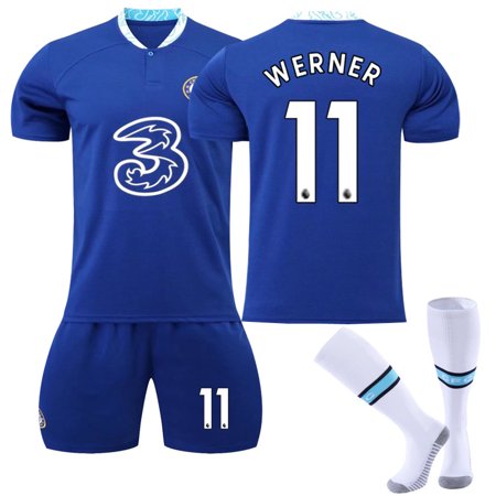 2223 Chelsea Home No.9 Aubameyang 7 Kant 10 Prisic Football Shirt Set ...