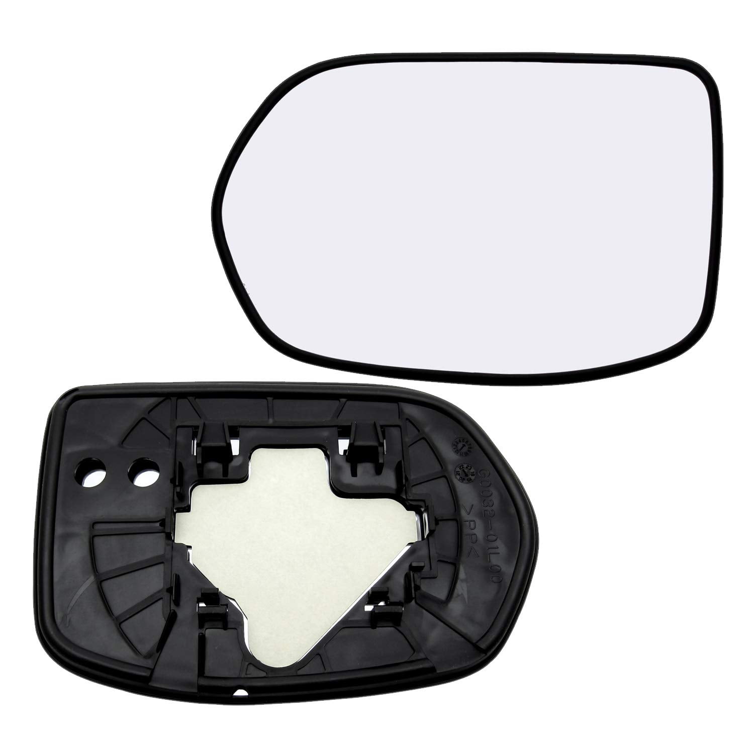 New Replacement Passenger Side Mirror Glass W Backing Compatible With 2007 2008 2009 2010 2011 Honda CR-V CRV Sold By Rugged TUFF 