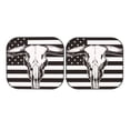 thumbnail image 7 of Kll Bull Skull On The Us Flag Windshield Sun Shade 2-Piece Foldable Car Front Window Sunshade For Most Sedans Suv Truck - Auto Sun Blocker Visor Protector Blocks Max Uv Rays - Large, 7 of 7