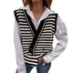 thumbnail image 1 of Gibobby Suéter de invierno para mujer, Chaleco de suéter para mujer, suéter de punto acanalado, sin mangas, chaleco suelto(Negro,XG), 1 of 5