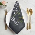 thumbnail image 2 of Cloth Napkins Set of 8 - 20x20 Inches, Sunflowers Washable Reusable Table Napkins, Classic Bee You Are My Sunshine Black Soft & Absortbent Dining Napkin for Party Wedding Hotel Restaurant, 2 of 9