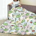 thumbnail image 6 of Rateoe Frog Wear Chef Hat Print Fuzzy Fleece Throw Blanket Extra Large,Super Soft,Fluffy and Warm Blankets for Couch,Bed,All Season Use (40"x30"), 6 of 8