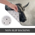 thumbnail image 6 of Honeii Mystical Bull in Fog Pattern Door Mat, Welcome Door Mats Outdoor Indoor, Stain and Fade Resistant, Non-Slip Entry Matfor Bedroom, Bathroom, Kitchen, 6 of 7
