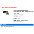 thumbnail image 2 of Front Windshield Wiper Motor - Compatible with 2002 - 2007 Ford F-550 Super Duty 2003 2004 2005 2006, 2 of 2