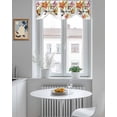 thumbnail image 5 of Kingfisher Tie Up Valances Curtain, Bird Flower Kitchen Valances for Windows Decor, Rod Pocket Short Curtains Set for Bedroom/Bathroom, 42"x12", 5 of 9