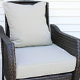 thumbnail image 4 of Sunnydaze 24" x 24" Beige Seat and Back Cushion Set for Outdoor Chairs, 2 Count, 4 of 7