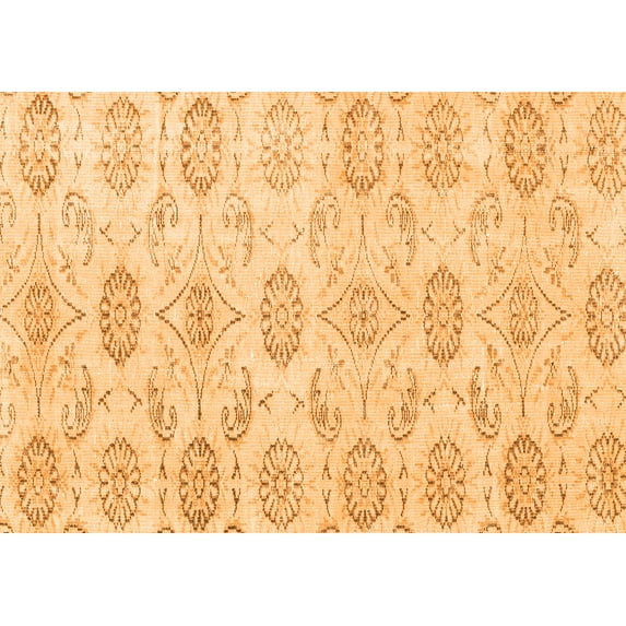 Ahgly Company Indoor Rectangle Persian Orange Traditional Area Rugs, 5' x 8'