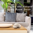 thumbnail image 4 of MINCORD Mesa de centro redonda con nudo de madera, decoración de estante, decoración de cadena de madera, decoración de mesa de centro, decoración bohemia, decoración del hogar para sala de estar, gra, 4 of 5