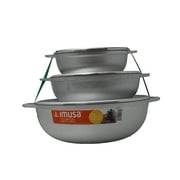 IMUSA 1.5/2.5/5.2qt Cast Aluminum Caldero 3pc Set - 18/22/28cm