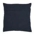 thumbnail image 3 of Fennco Styles Corda Di Mare Collection Nautical Rope AppliquÃ© 100% Pure Cotton 20 x 20 Inch Throw Pillow with Case & Insert â€“ Navy Blue, 3 of 3