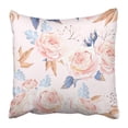 thumbnail image 1 of BOSDECO Taie d'Oreiller Fleurs Roses Vintage Bleu Anglais 16x16 Pouces, 1 of 1