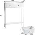thumbnail image 2 of Small Entryway Table with Drawers & Storage Shelf, 2 of 6