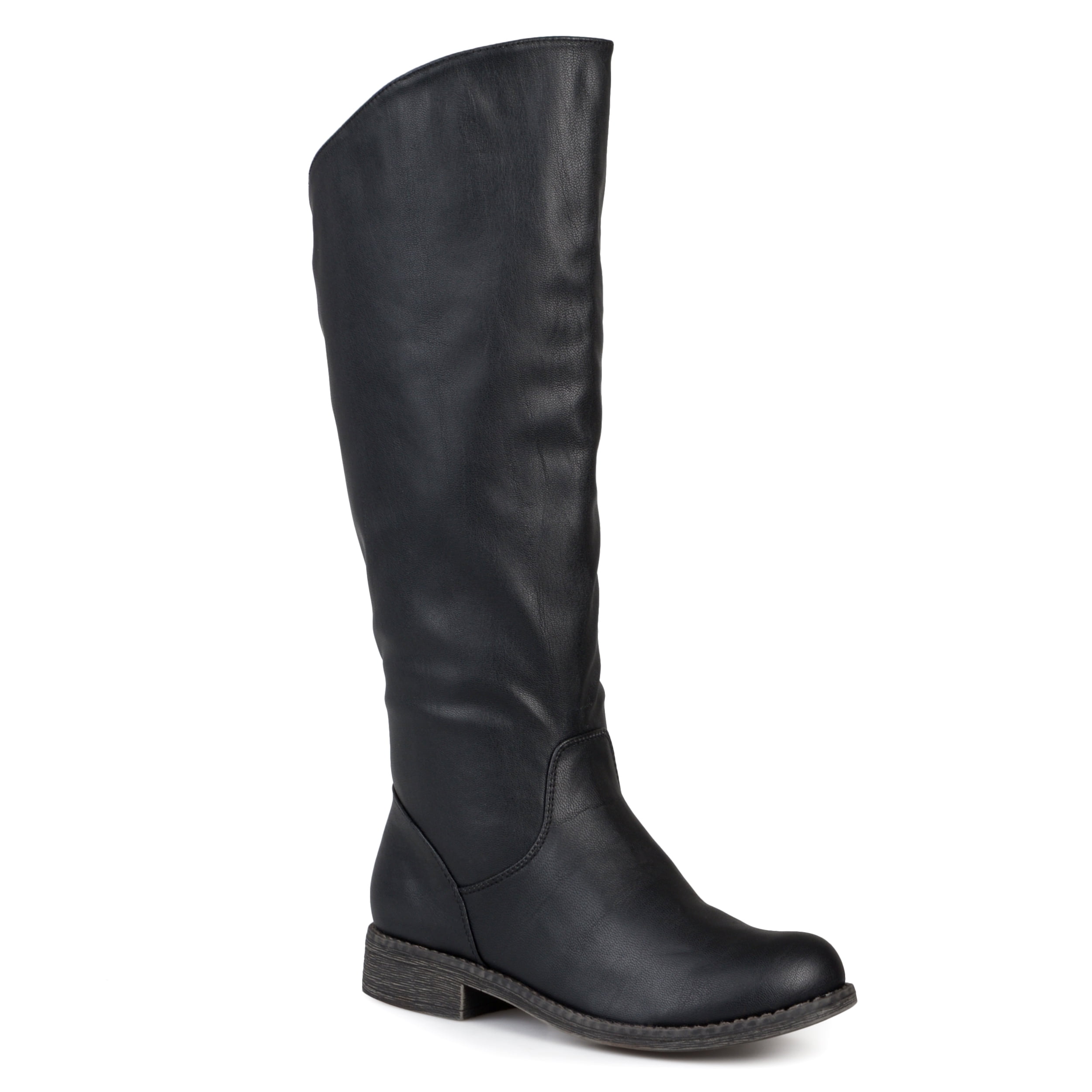 round toe wide calf boots