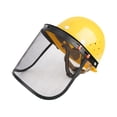 thumbnail image 3 of Casco para motosierra con protector facial de malla, casco de construcción, visera facial, casco duro para desmalezar, casco para arborista y silvicul, 3 of 8