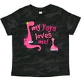 thumbnail image 3 of Inktastic My Yaya Loves Me Granddaughter Dinosaur Girls Toddler T-Shirt, 3 of 5