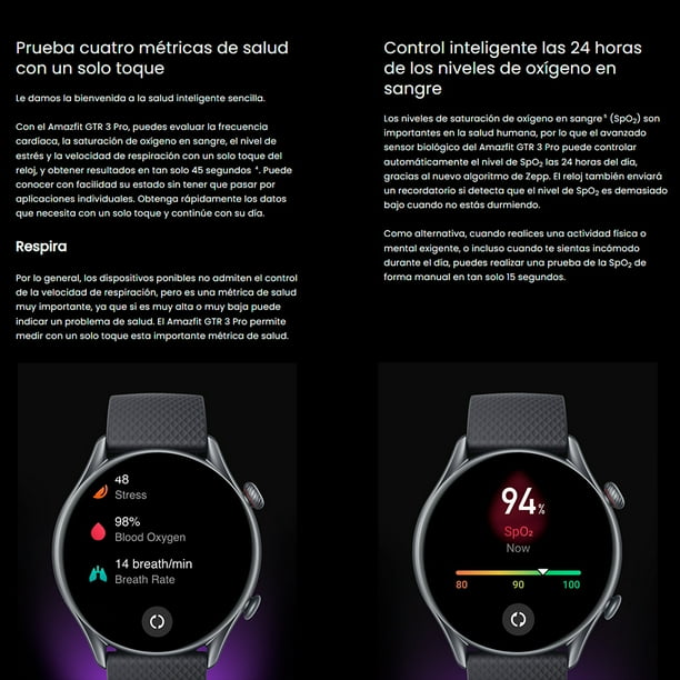 Smartwatch Amazfit GTR Pro GPS Alexa 12 Días de Batería