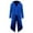 Blue, variant on TFEOQRY Men's Gothic Steampunk Tailcoat Long Trench Frock Coat Black