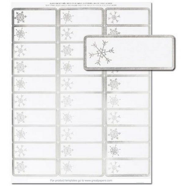 Free holiday return address labels printable