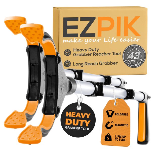 Herramienta Grabber Reacher EZPIK Pro 43 plegable para personas mayores, paquete de 2