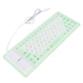 thumbnail image 3 of Silicone Keyboard, Fully Sealed Design, Lightweight Portable, Various Colors, Mute Button, Soft Comfortable, Waterproof Dustproof Silent, 85 Keys, USB for PC, 3 of 7