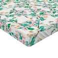 thumbnail image 2 of Ambesonne Flower Fitted Sheet, Japanese Spring Blossoms, Twin Size, Pink Green, 2 of 3