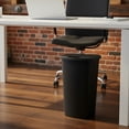 thumbnail image 2 of 11 Gallon Plastic Trash Can with Lift Top Lid - Black 44 Quart Compact Wastebasket for Home, Kitchen, Bathroom, Office and Garage, 13.32"L x 13.17"W x 15.9"H, 2 of 5