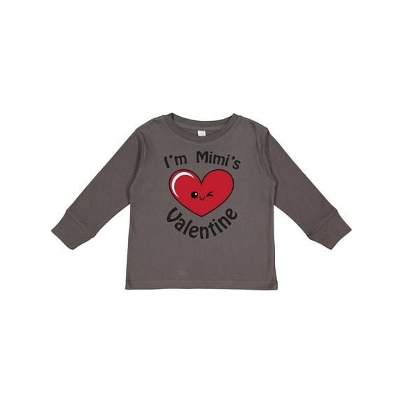 Inktastic I'm Mimi's Valentine Boys or Girls Long Sleeve Toddler T-Shirt