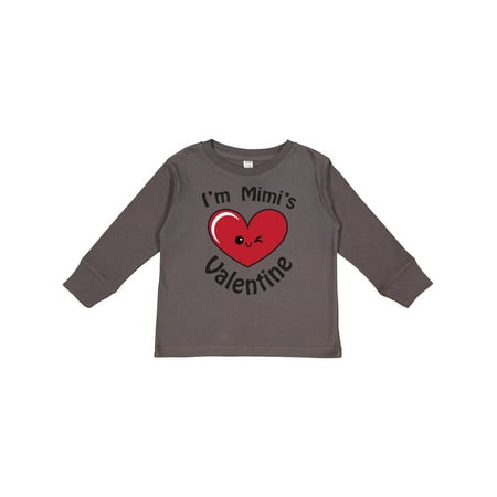 

Inktastic I m Mimi s Valentine Gift Toddler Boy or Toddler Girl Long Sleeve T-Shirt