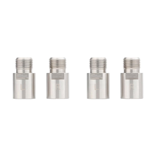 Yuarrent Perno de extensión del eje del pedal Pernos del extensor del eje del espaciador Pernos de accesorios modificados Pedales Piezas Plata 2Conjunto