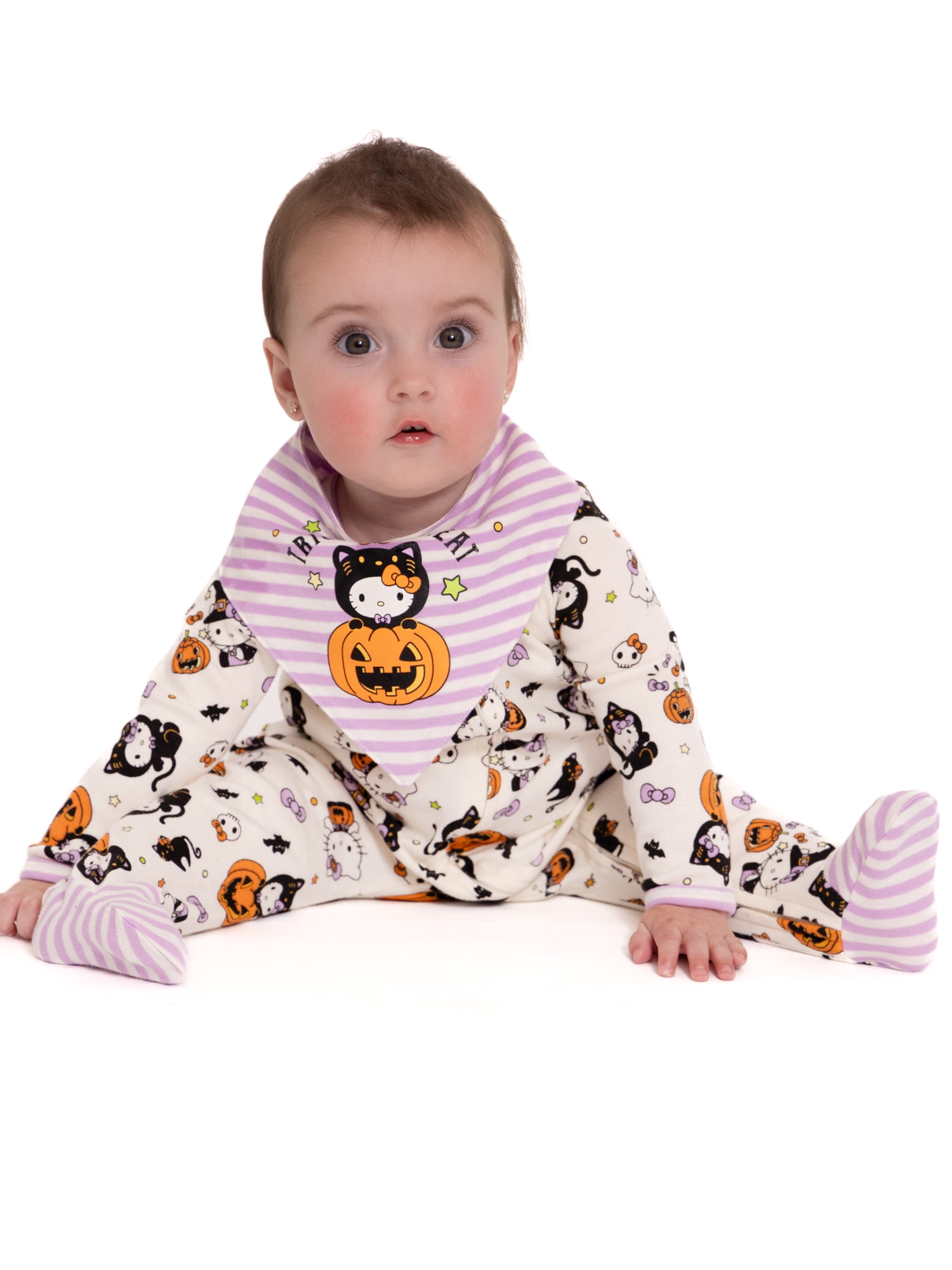 Baby Character Halloween Footed Sleep N Play & Bib Set, 2-Piece, Sizes Newborn-6/9 Months
