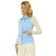 thumbnail image 1 of Chaleco sin mangas Allegra K con cremallera y bolsillos Utility Azul claro S, 1 of 5