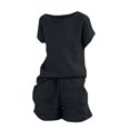 thumbnail image 2 of GZWYHT Ensembles de Détente pour Femmes Ensembles Confortables Vêtements pour Femmes Shorts en Coton Lin Rétro Mode Haut à Cordon Ensemble Deux Pièces pour Femmes Ensembles Deux Pièces pour Femmes Été Noir m, 2 of 7