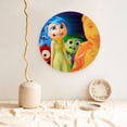 thumbnail image 2 of Lsque inside out 2 Pattern Ceramic Decorative Plate Decorative Plates with Display Stand Personalized Porcelain Plate Ceramic Ornaments for Wall Hanging Decoration-7in, 2 of 6