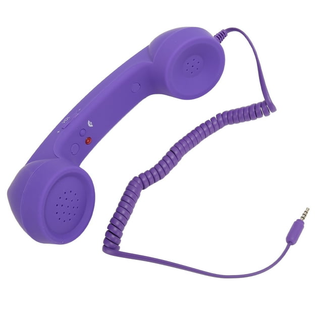 Combiné Téléphonique pour Téléphone Cellulaire, Combiné Téléphonique Rétro 3,5 mm Résistant aux Rayonnements Récepteur Filaire pour Téléphone Cellulaire pour Téléphone Intelligent Ordinateur