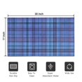 thumbnail image 5 of Blue Checkerboard Checkered Pattern Door Rugs,Washable Non Slip Door Mats Indoor,Decorative Door Mats,Entry Mat Indoor for Entrance,Bedroom,Kitchen,Bathroom,17"x30", 5 of 6