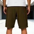 thumbnail image 4 of BUWTTER Mens Corduroy Shorts Summer Lightweight Comfortable Pant Drawstring Waist Outdoor Walking Wear with Pockets Brown XL, 4 of 6