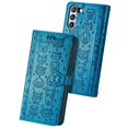thumbnail image 1 of Funda Cartera FOXDOCK para Samsung Galaxy S21FE , Flip PU con Relieve de Gatos y Perros, Tarjetero y Soporte, 1 of 6