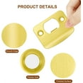 thumbnail image 4 of NOGIS Gold Door Strike Plate for Interior Doors, Security Door Lock Latch Reinforcement Plate, Exterior Strike Plate Repair Kit, Satin Brass (Gold), 4 of 7
